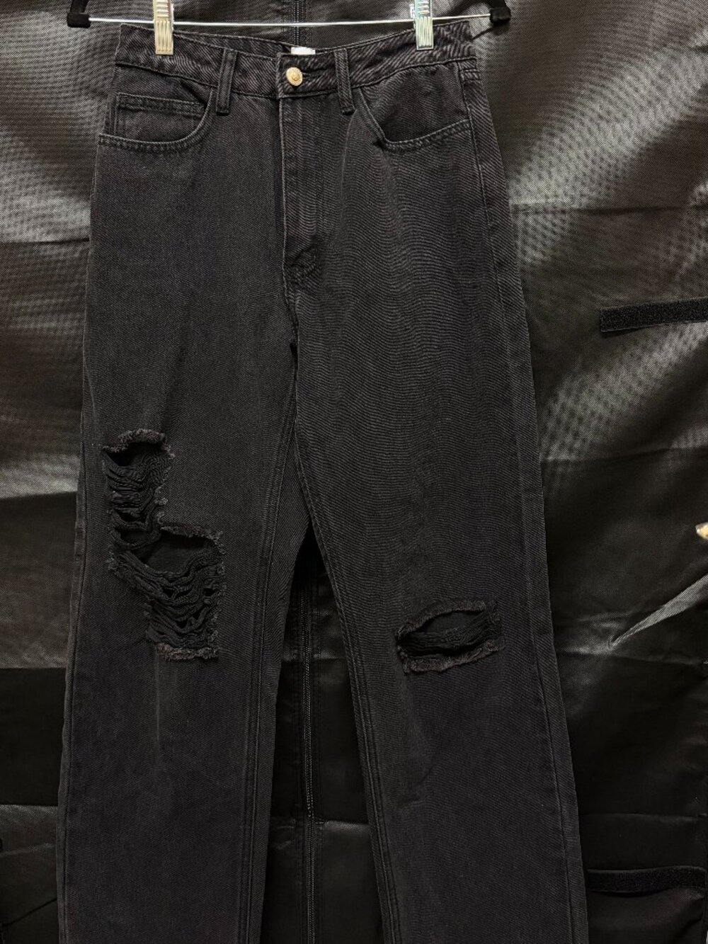 Princess Polly: Fraya High Rise Boyfriend Jeans Denim Black - Size US 2